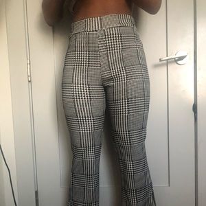 Houndstooth Flare pants
